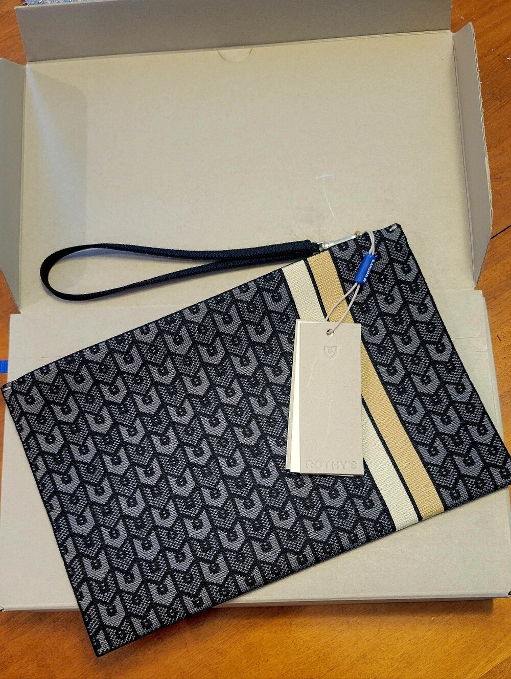 Rothy's The Wristlet Discontinued Signature Black Style 093-050 Brand New NWT